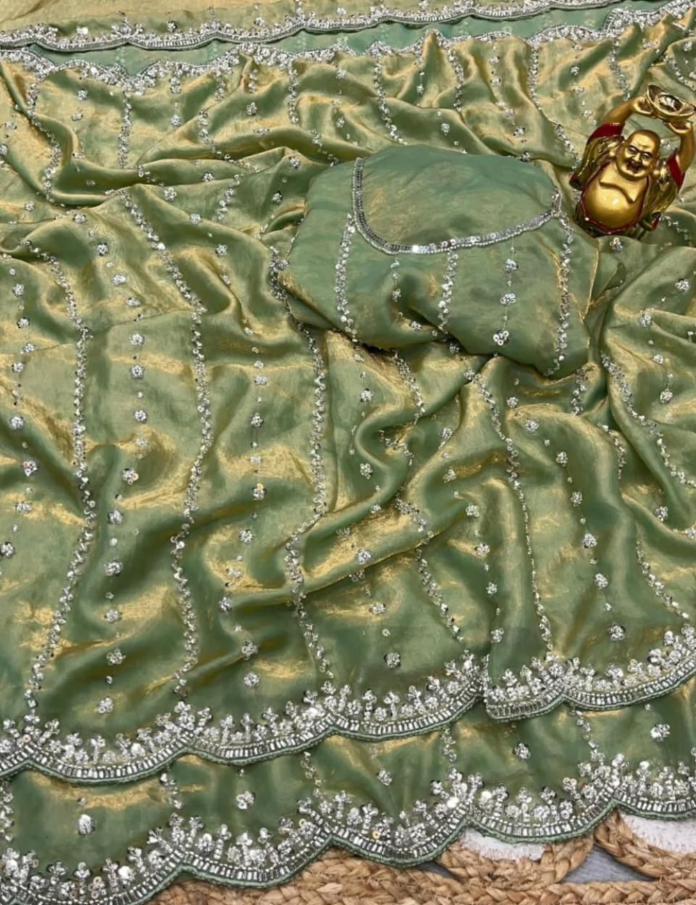 Premium Fendy Space Silk Saree