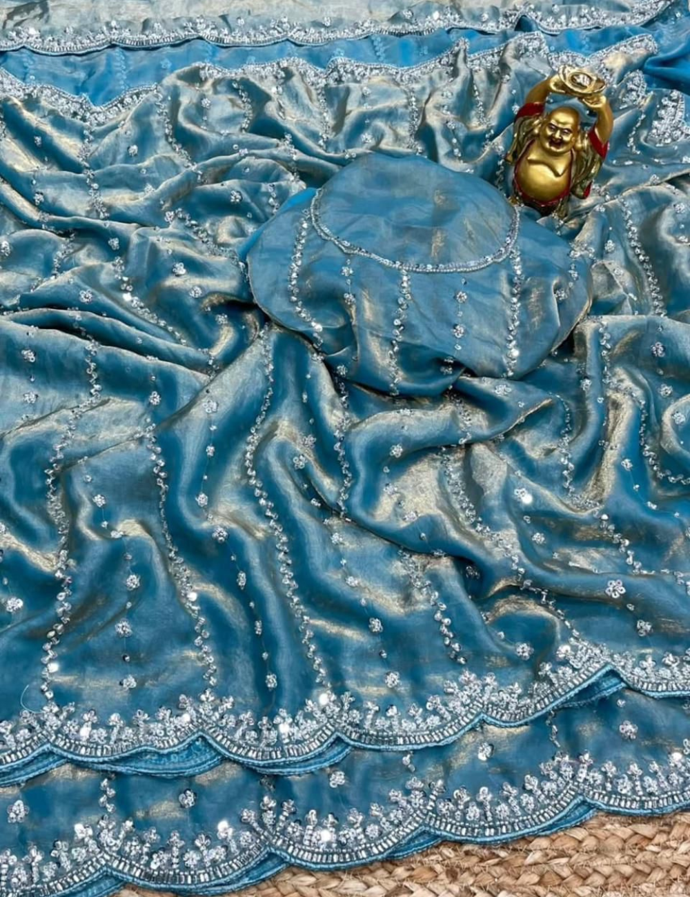 Premium Fendy Space Silk Saree