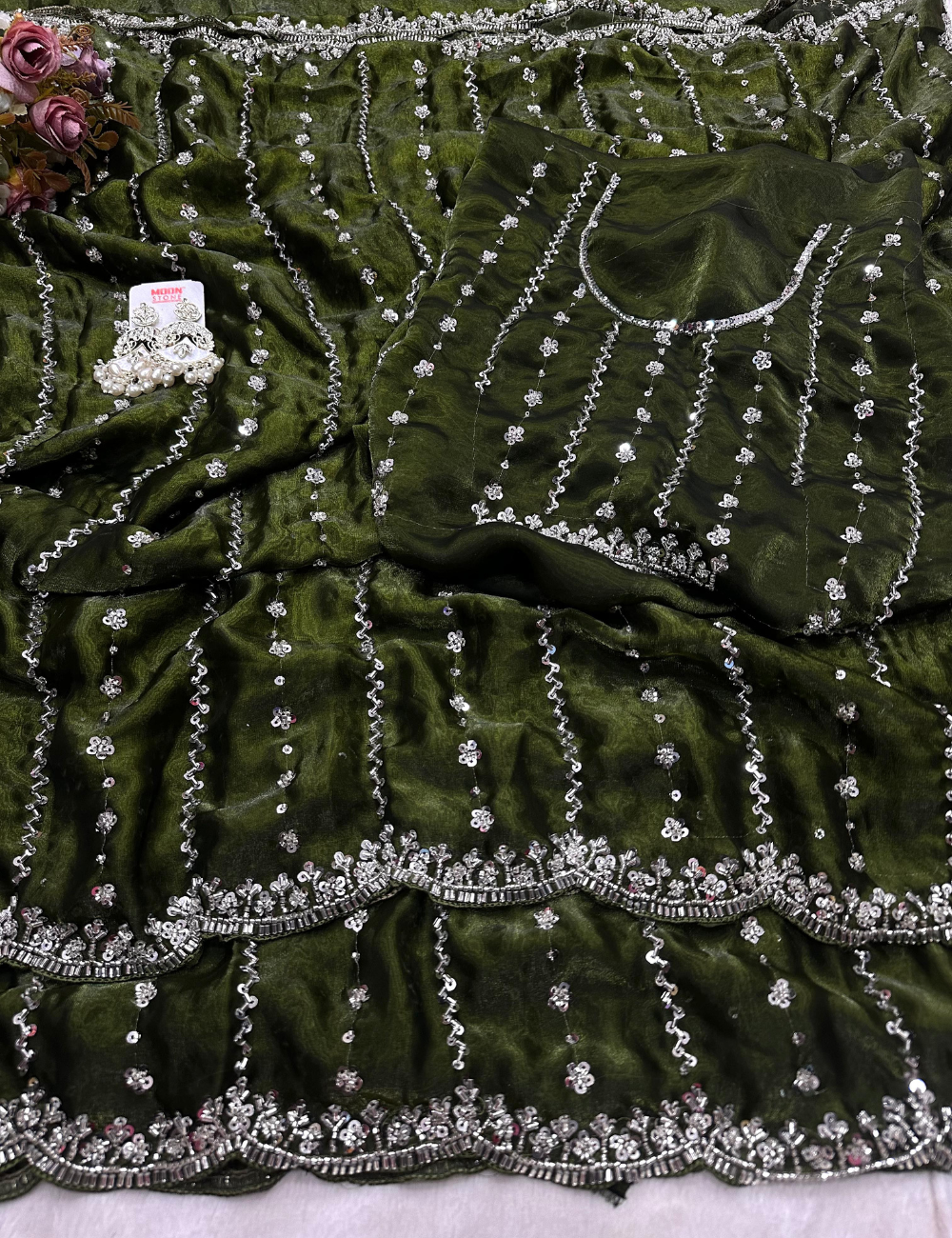 Premium Fendy Space Silk Saree