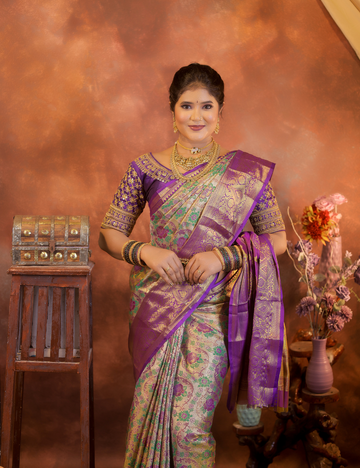 Royal Brocade Pure Silk Saree