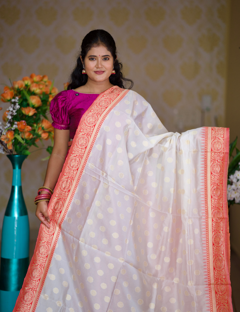 Soft silk with Chakra motifs