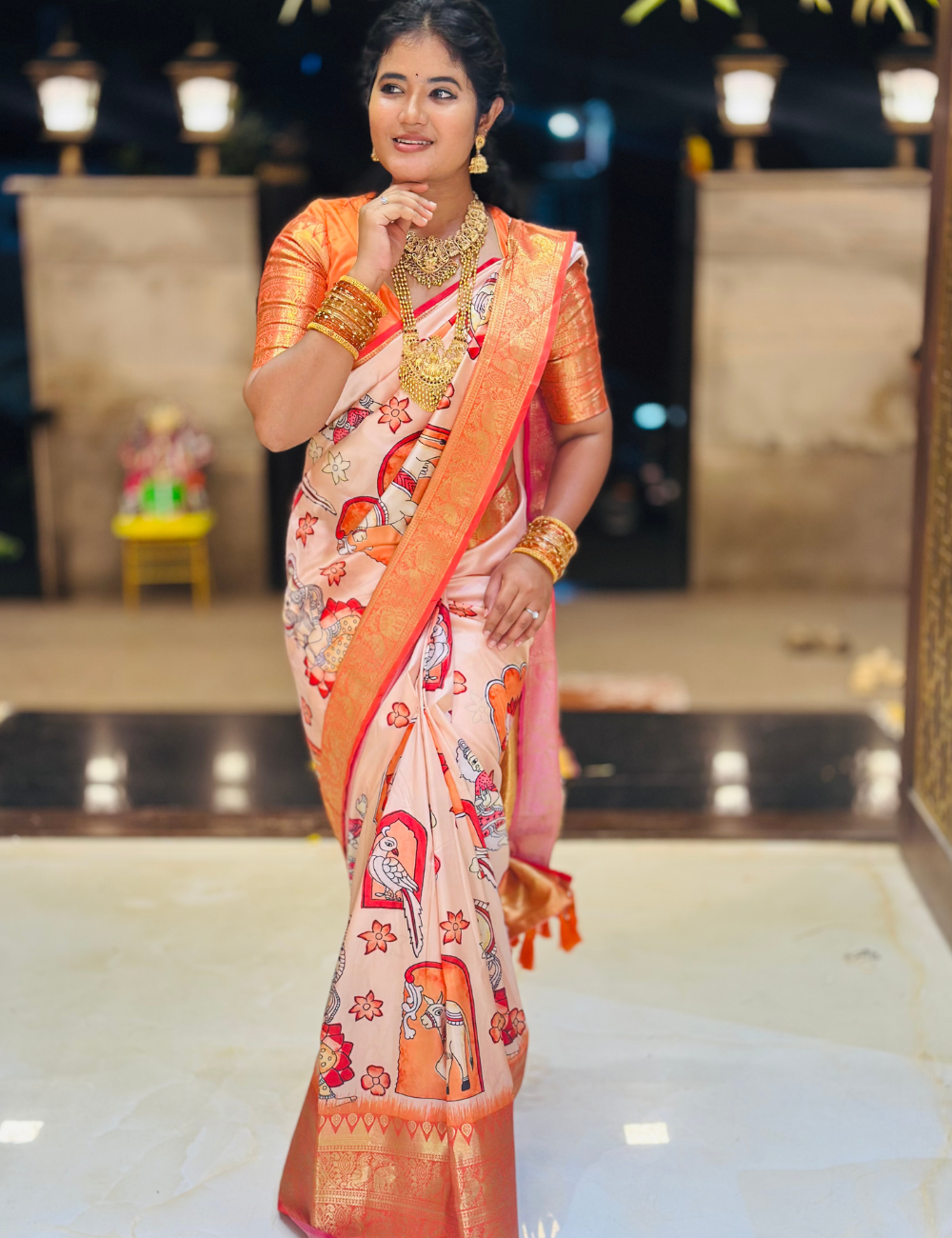 Parrot Motif premium Soft Silk Saree