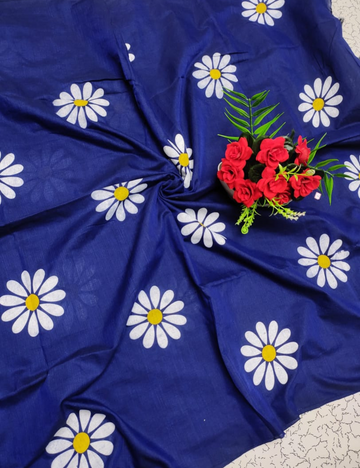 Daisy Printed Khadi cotton