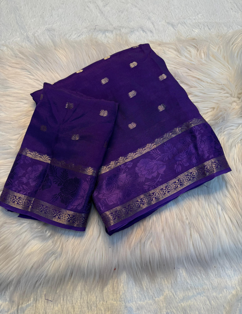 Timeless Charm Viscose Chinon Saree