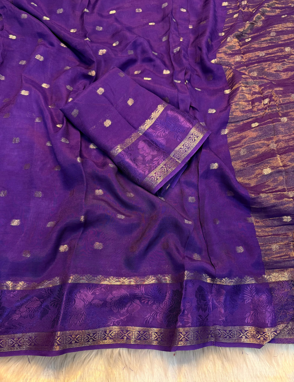 Timeless Charm Viscose Chinon Saree