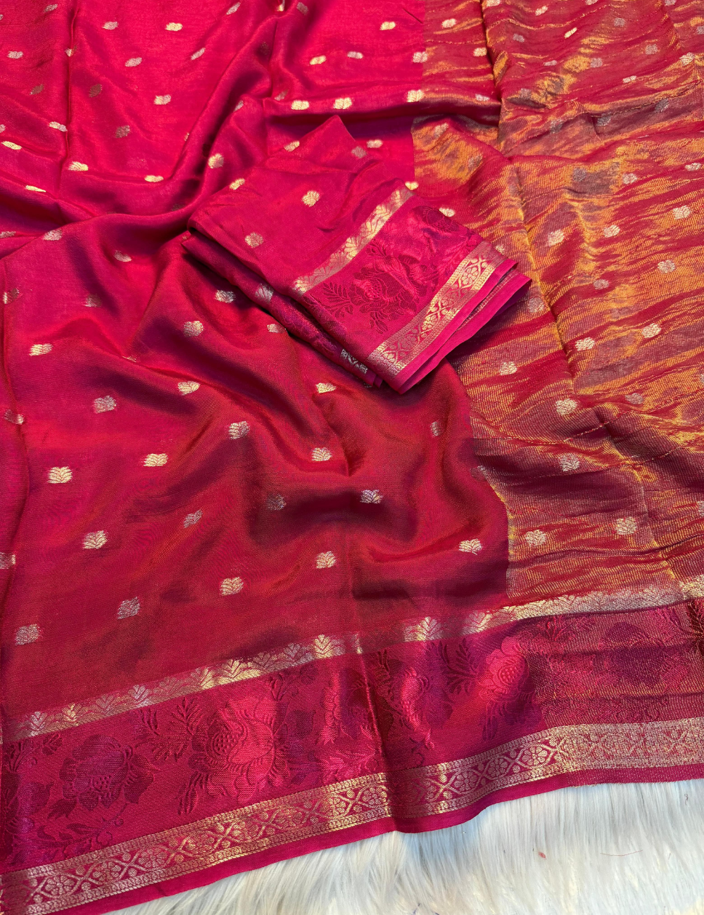 Timeless Charm Viscose Chinon Saree