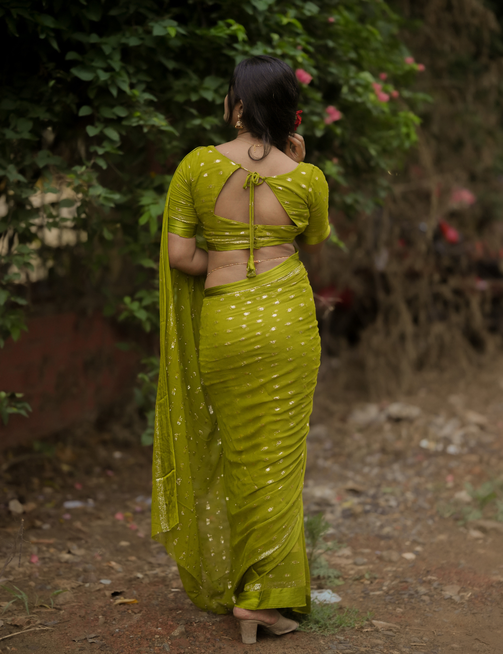 Graceful Glow Viscose Georgette Saree