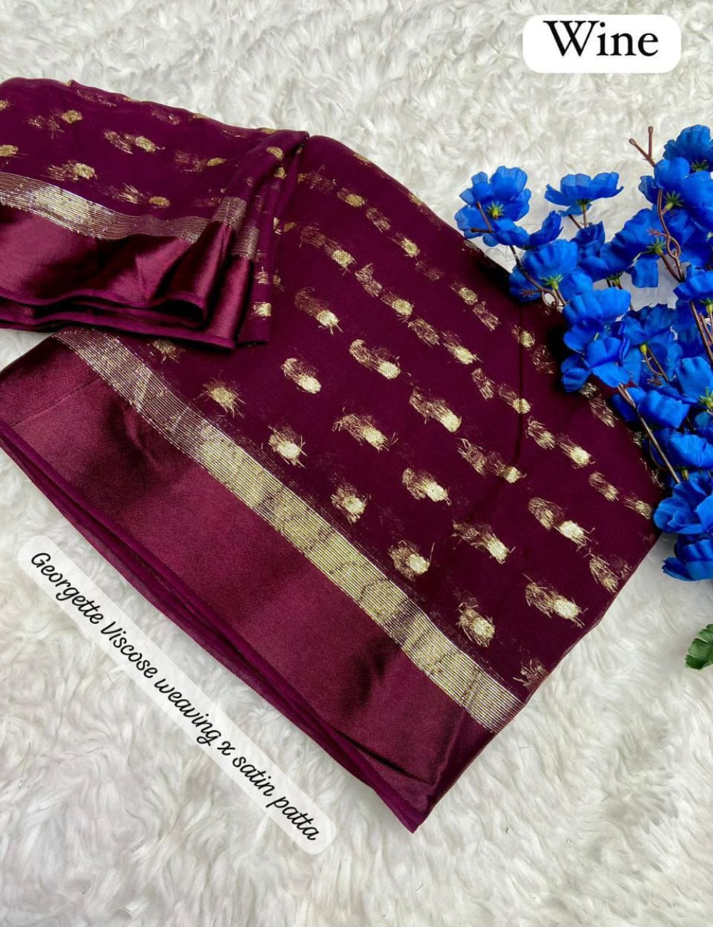 Graceful Glow Viscose Georgette Saree