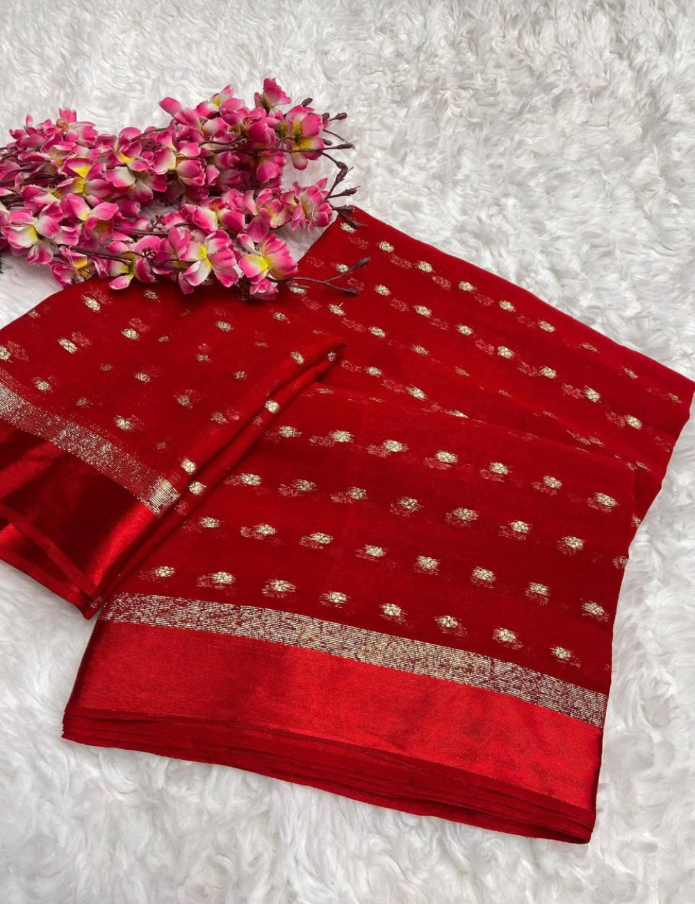 Graceful Glow Viscose Georgette Saree