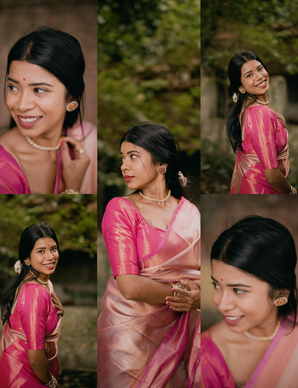 Rose Glow Tissue Silk Saree