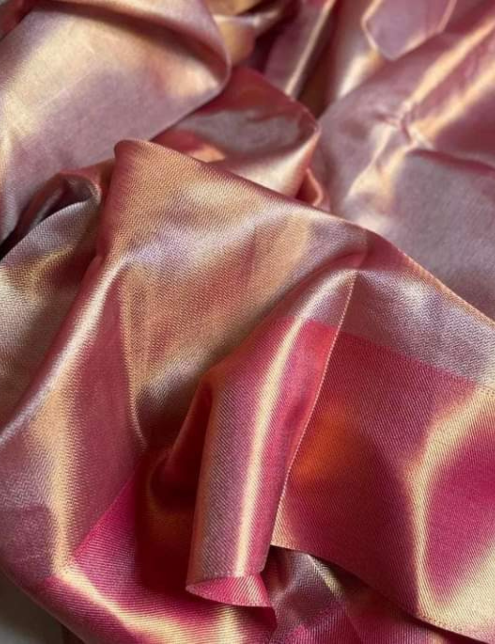 Rose Glow Tissue Silk Saree