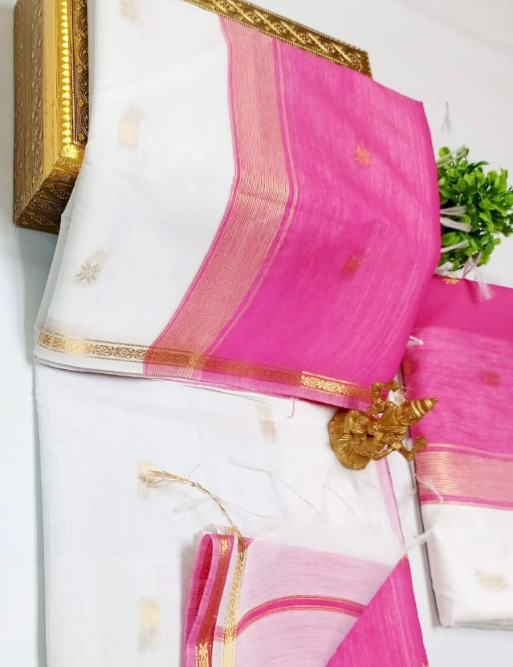Handloom Maheshwari Silk Cotton Saree