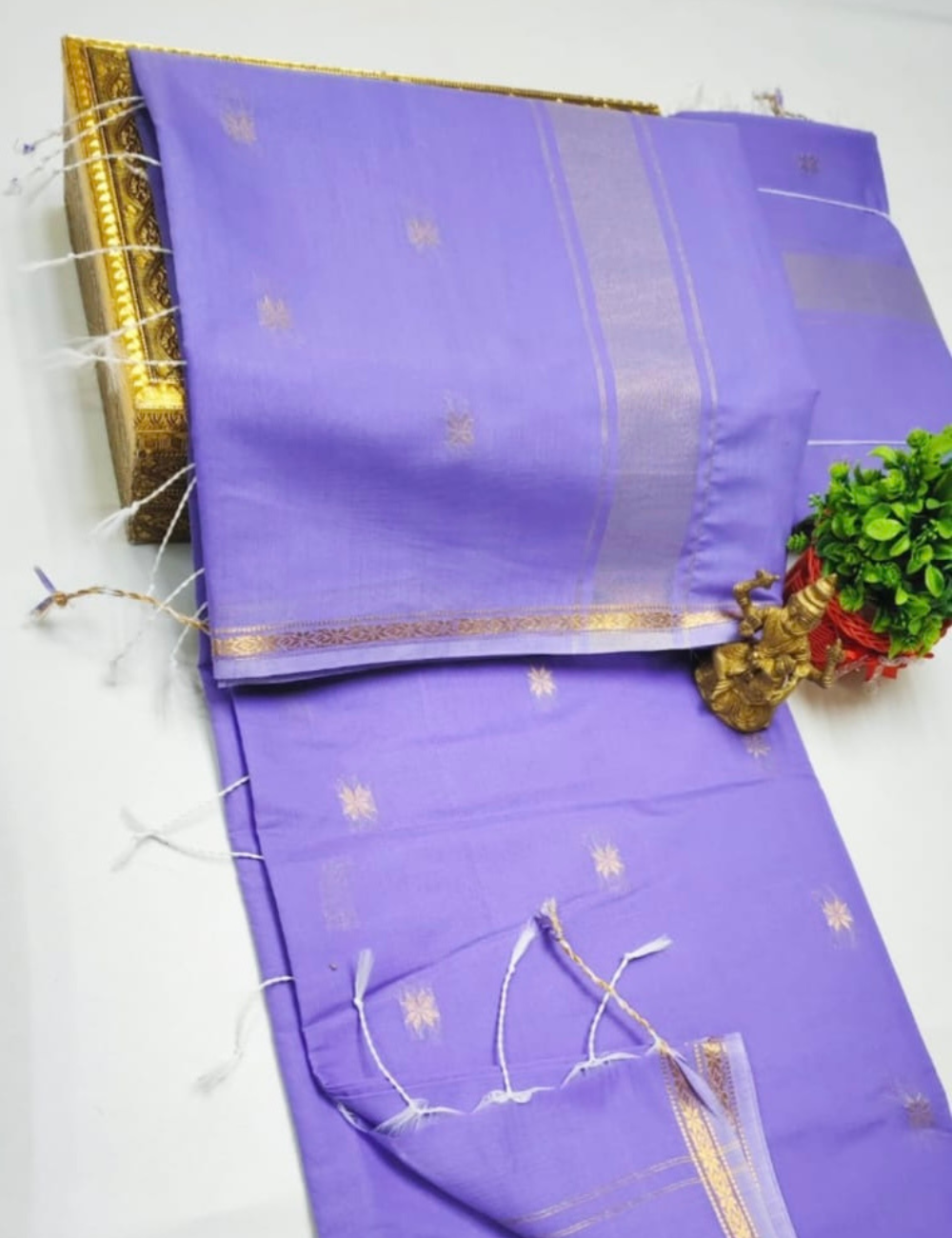 Handloom Maheshwari Silk Cotton Saree
