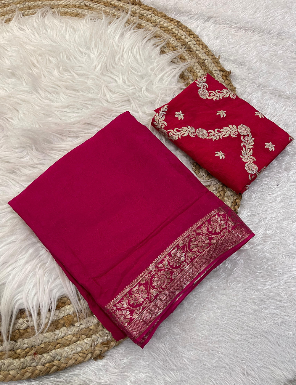 Viscose chinon with self jacquard design