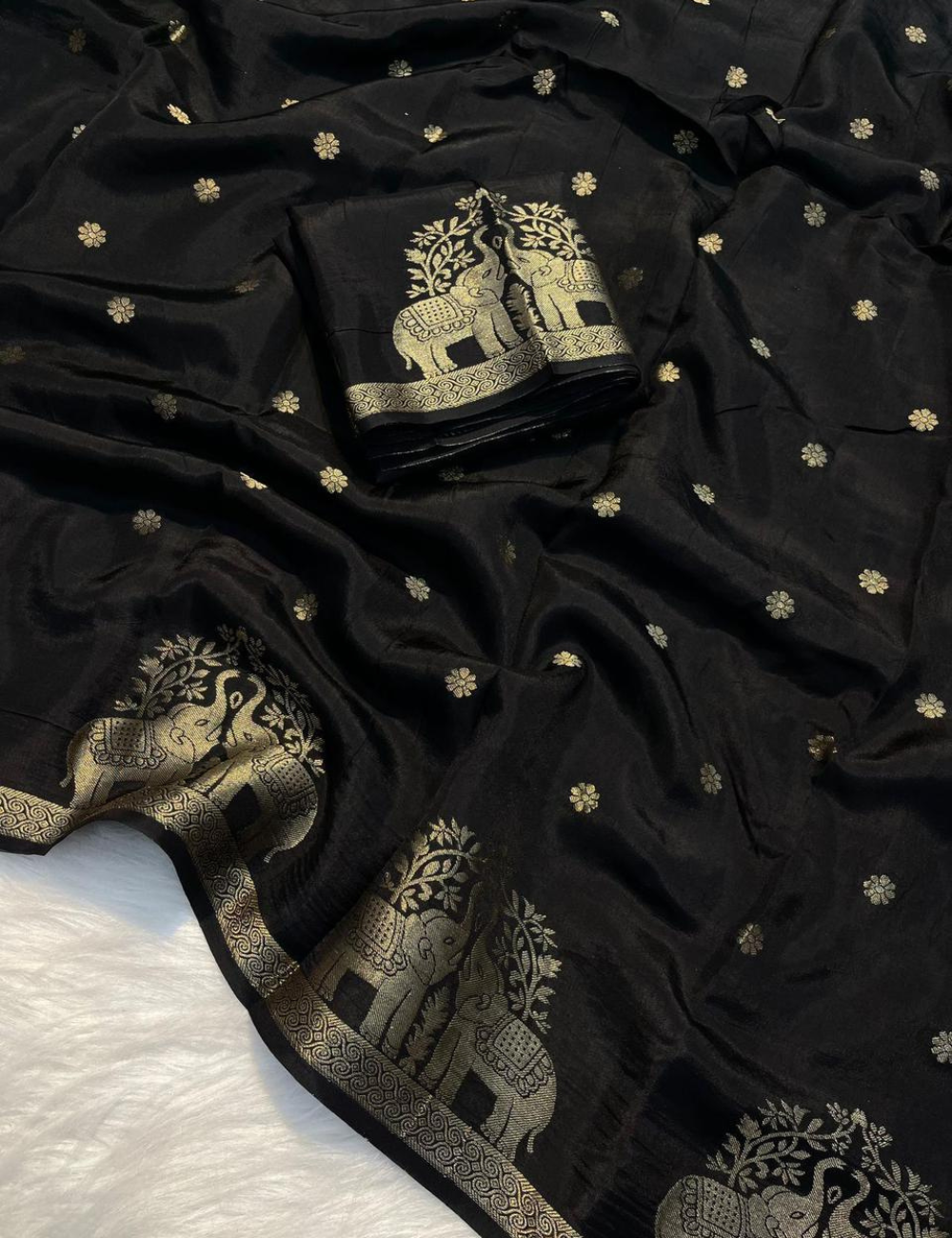 Royal muslin silk saree