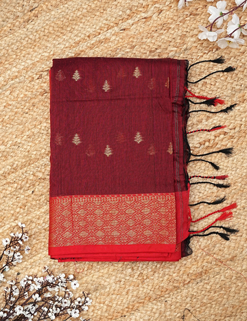 Pure and traditional cotton saree