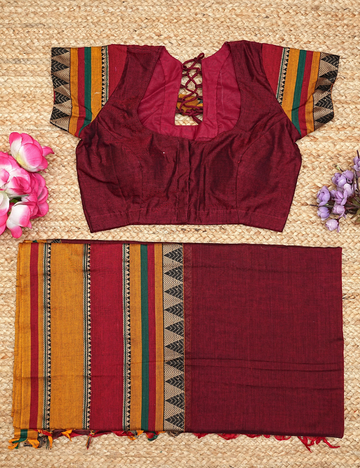 Heritage Striped Premium Narayanpet cotton saree