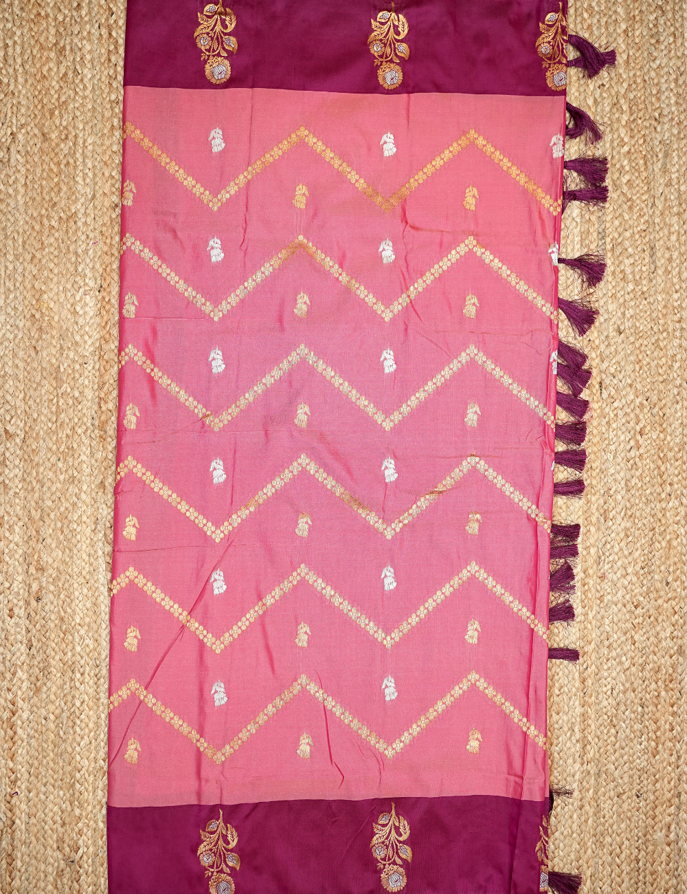 Blush Plum Ira soft silk Saree