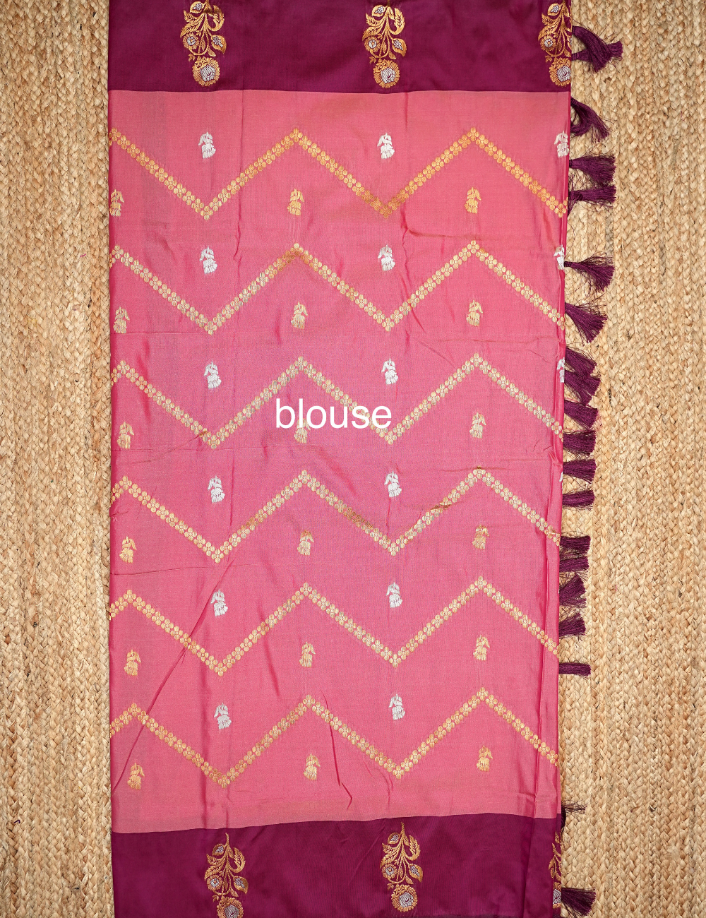 Blush Plum Ira soft silk Saree