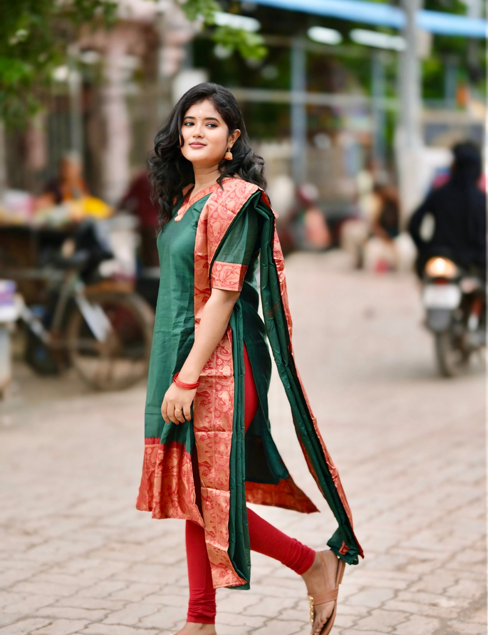 Regal Charm Silk Cotton Kurti