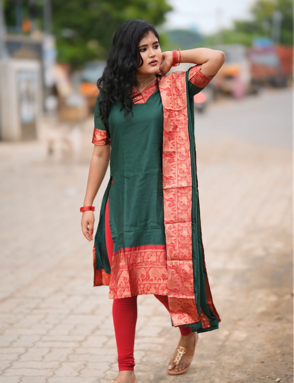Regal Charm Silk Cotton Kurti