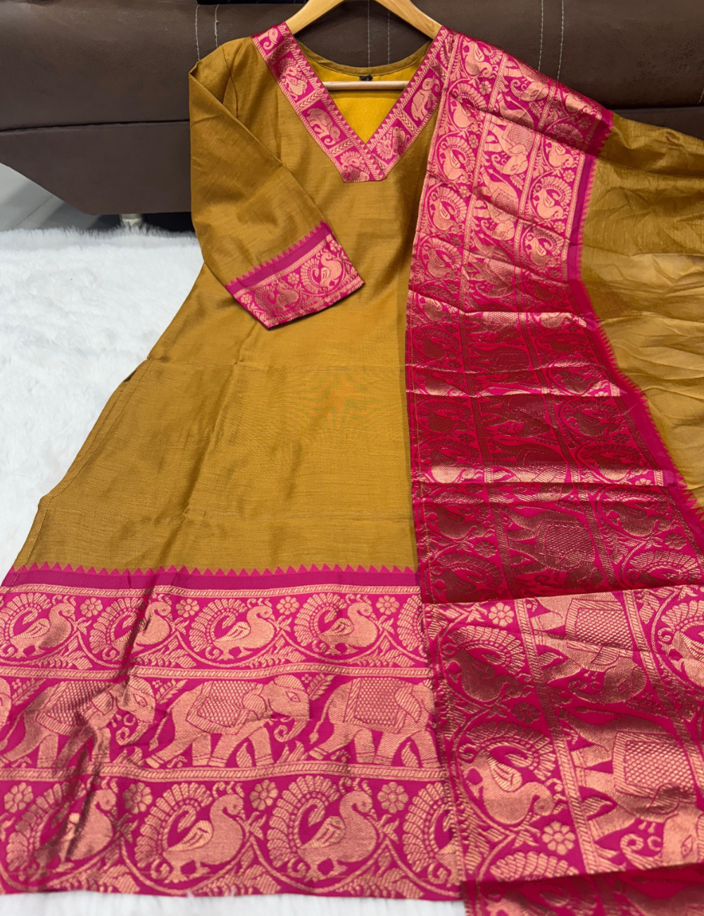 Regal Charm Silk Cotton Kurti