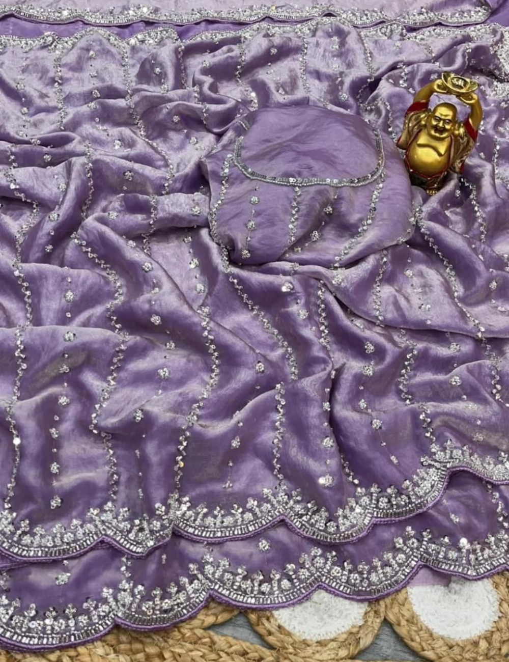 Premium Fendy Space Silk Saree