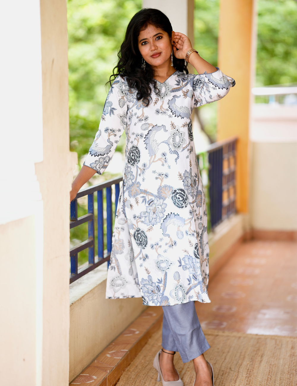 Elegant Cotton Kurti Pant Set