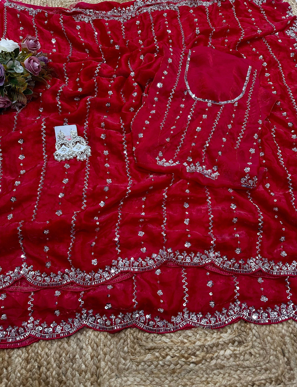 Premium Fendy Space Silk Saree