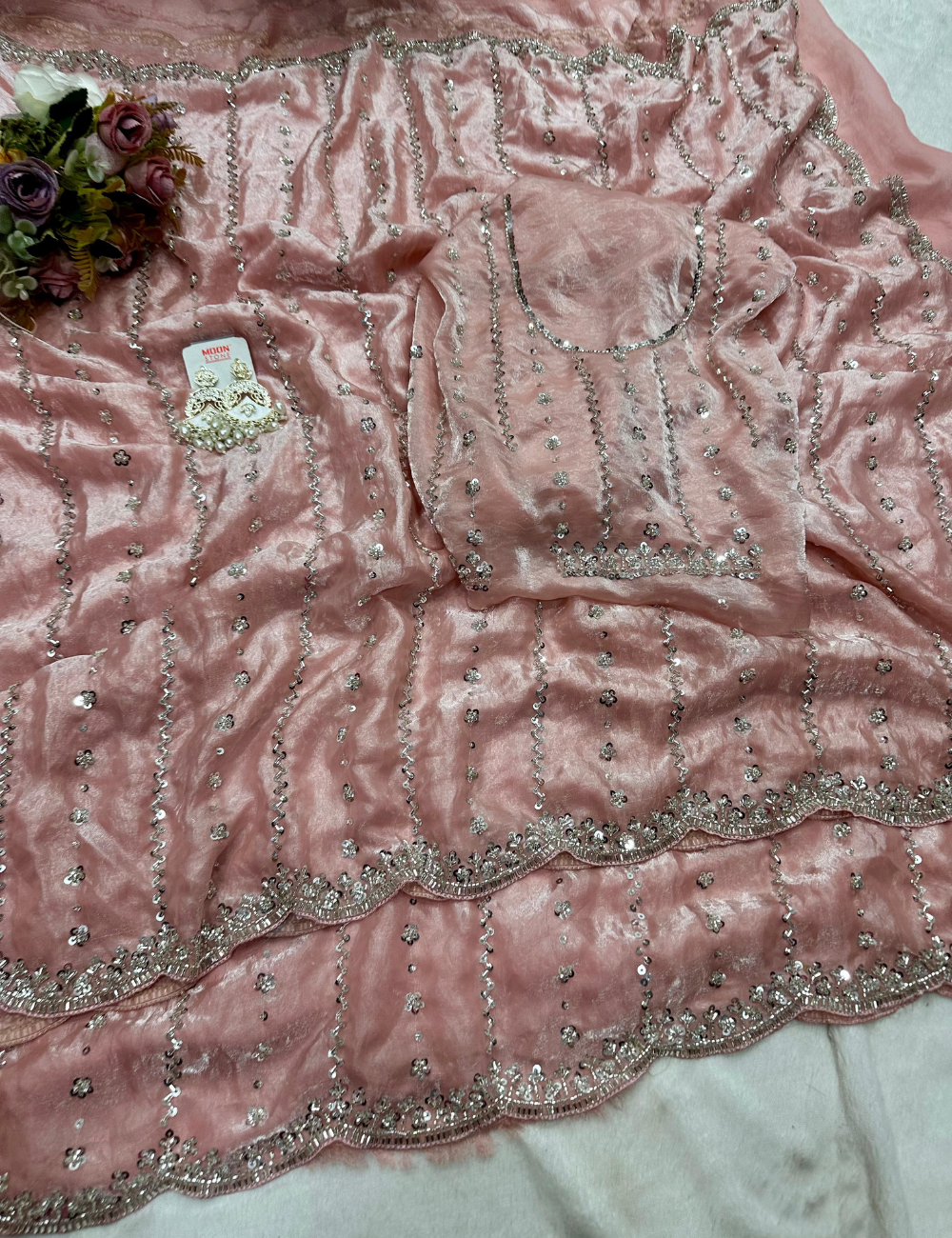 Premium Fendy Space Silk Saree