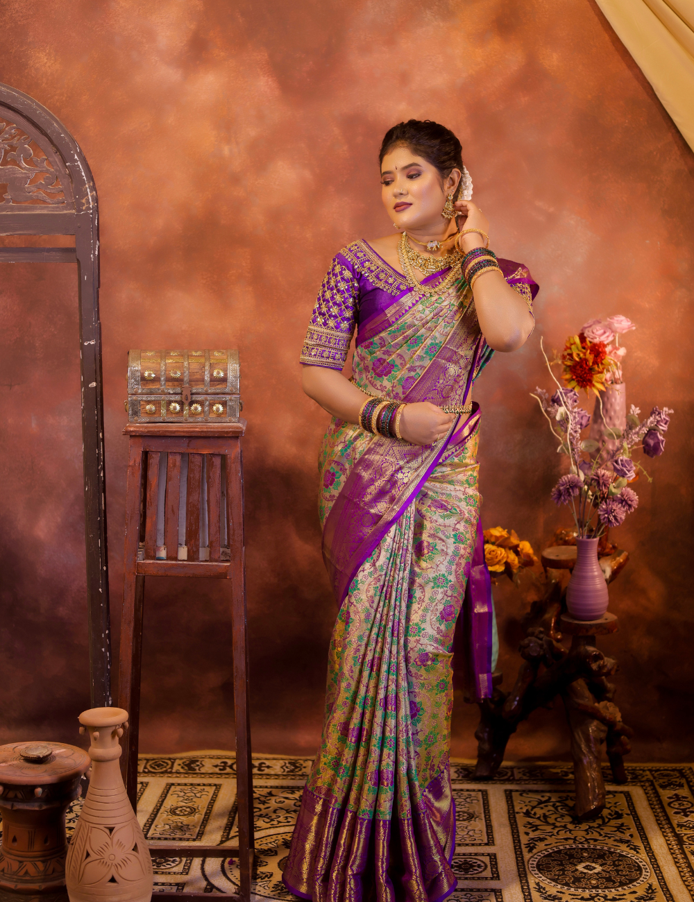 Royal Brocade Pure Silk Saree