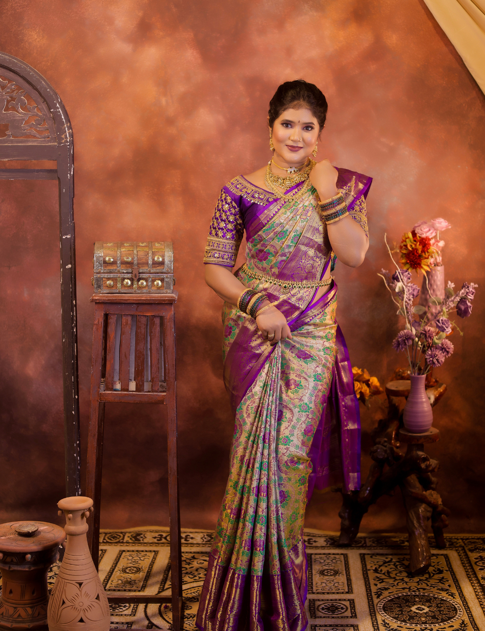 Royal Brocade Pure Silk Saree