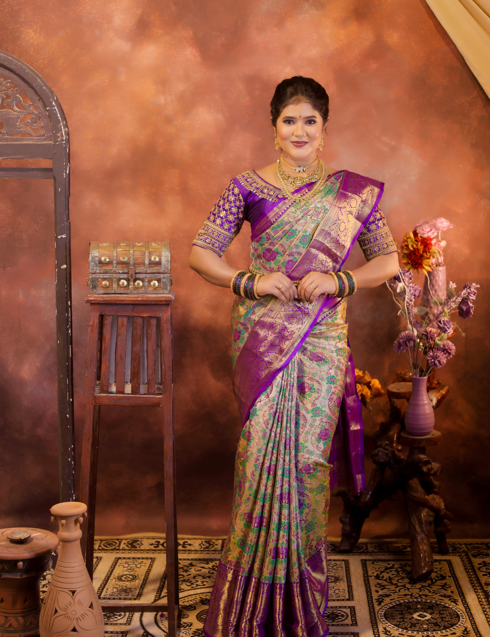 Royal Brocade Pure Silk Saree