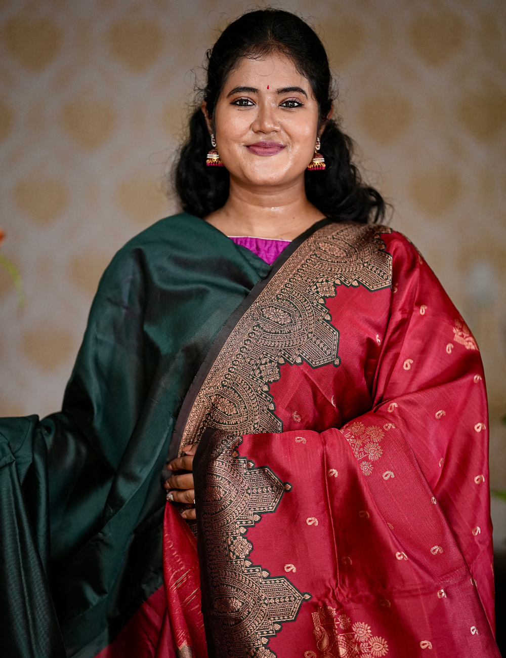 Litchi Silk Saree