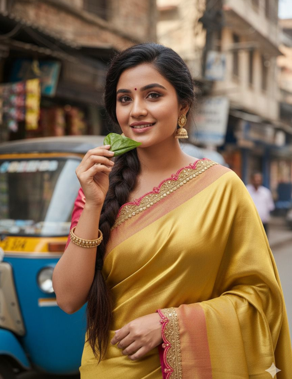 Golden Blush - soft tissue silk