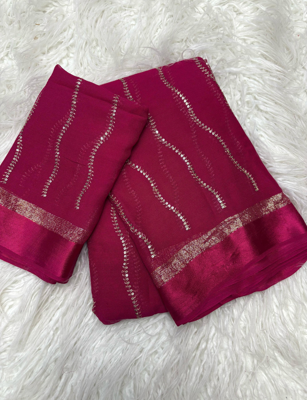 Viscose Georgette with satin lining