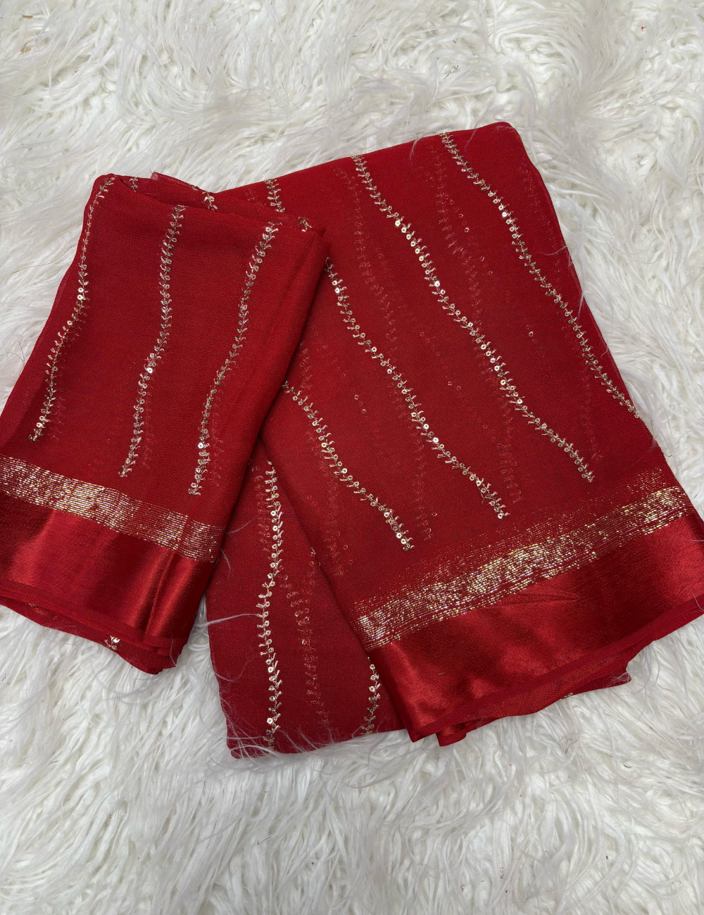 Viscose Georgette with satin lining