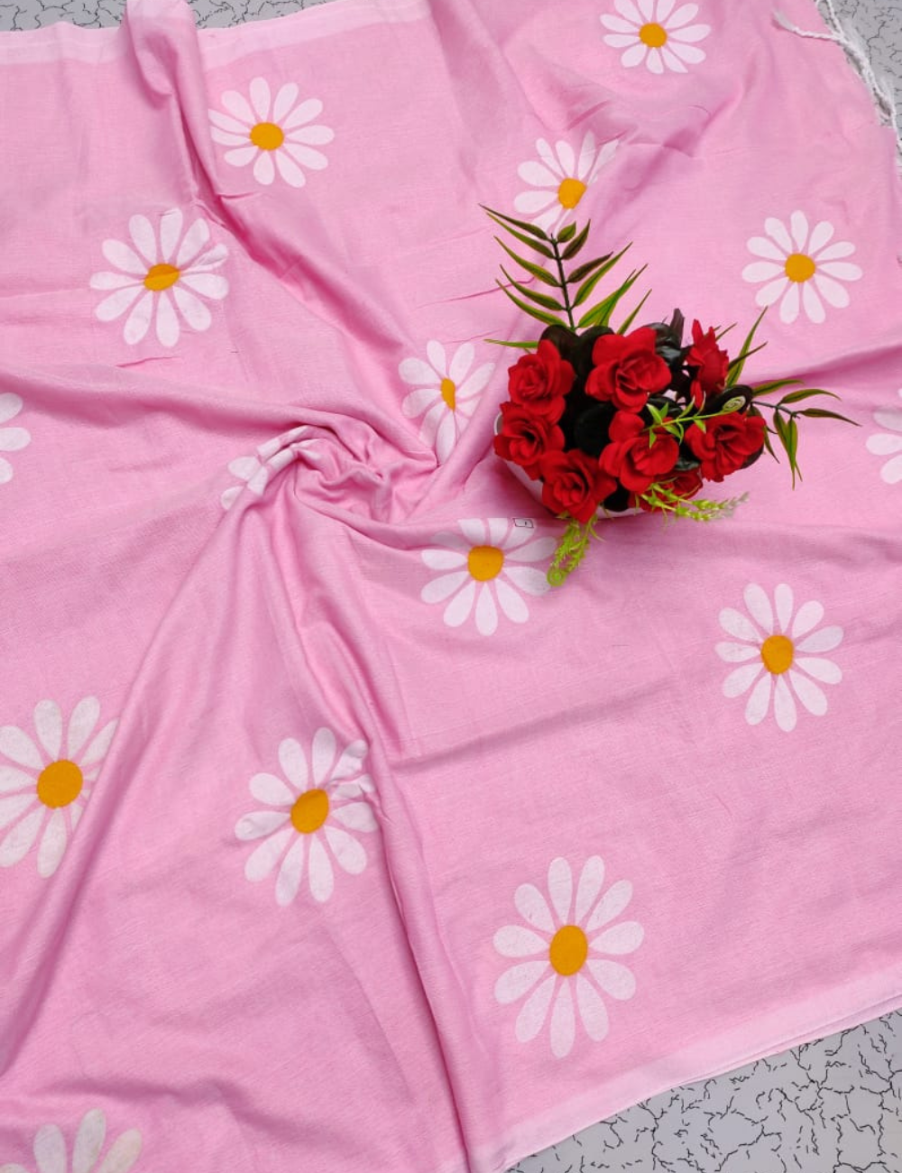 Daisy Printed Khadi cotton