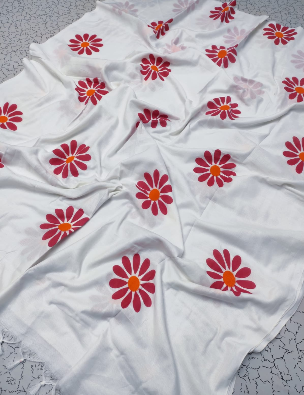 Daisy Printed Khadi cotton