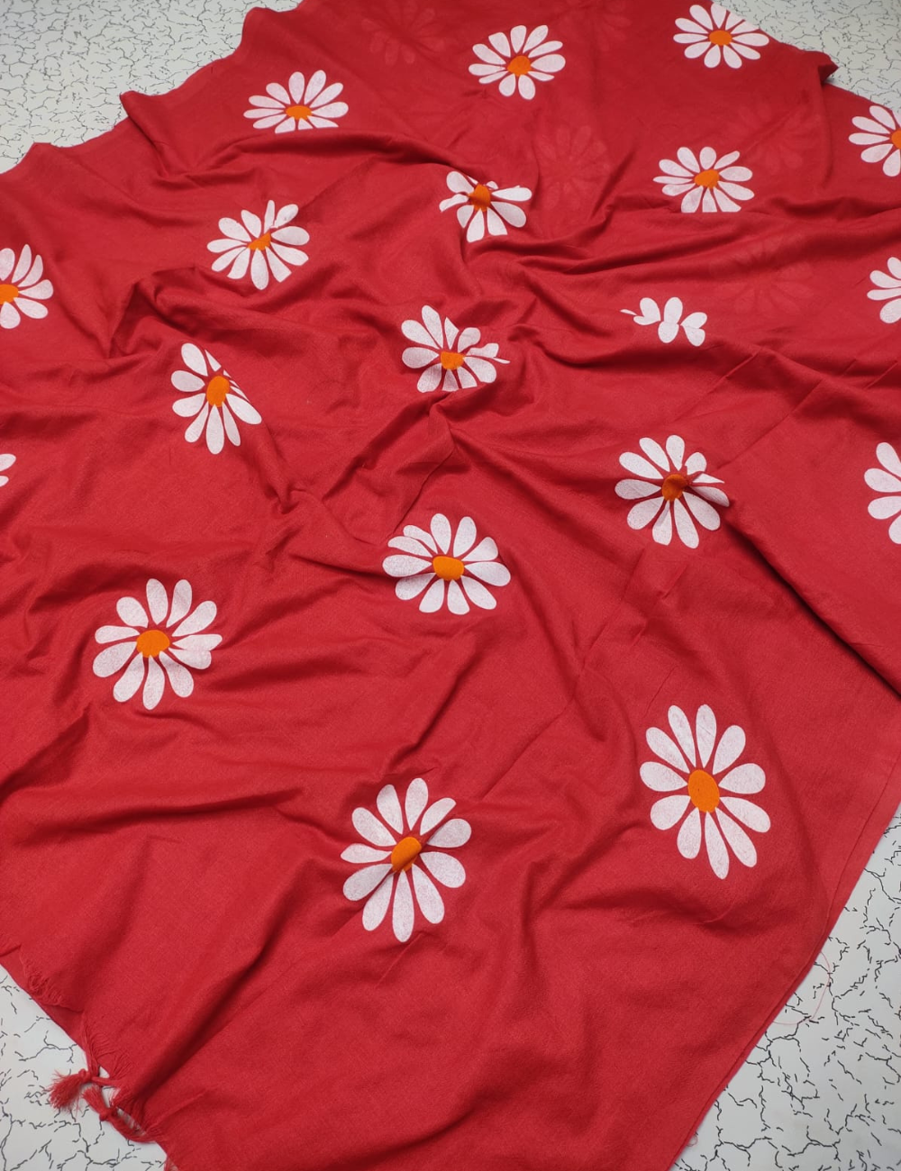 Daisy Printed Khadi cotton