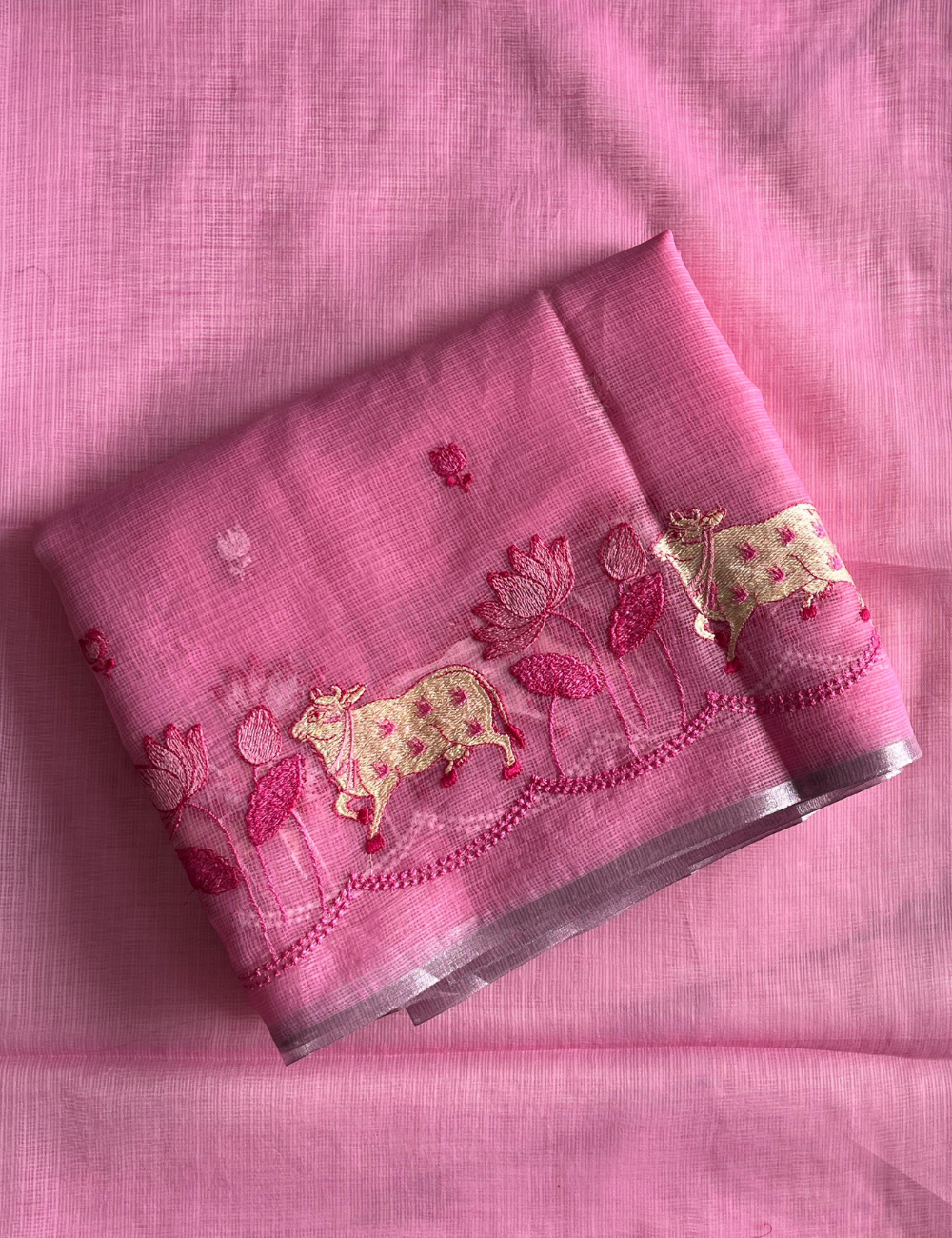 Pure kota doriya with embroidery