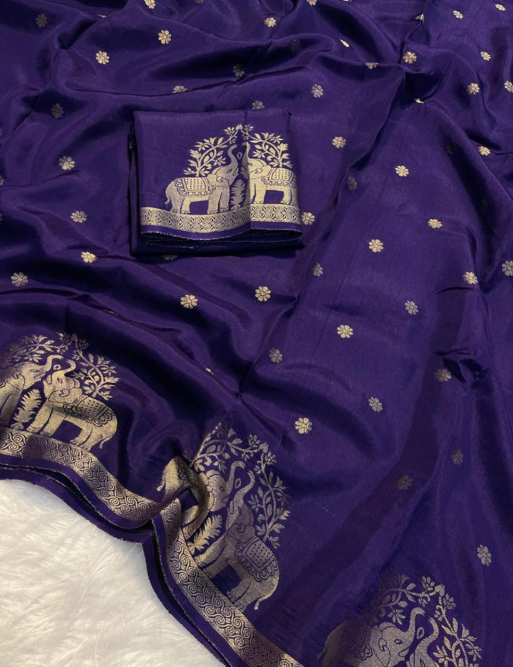 Royal muslin silk saree
