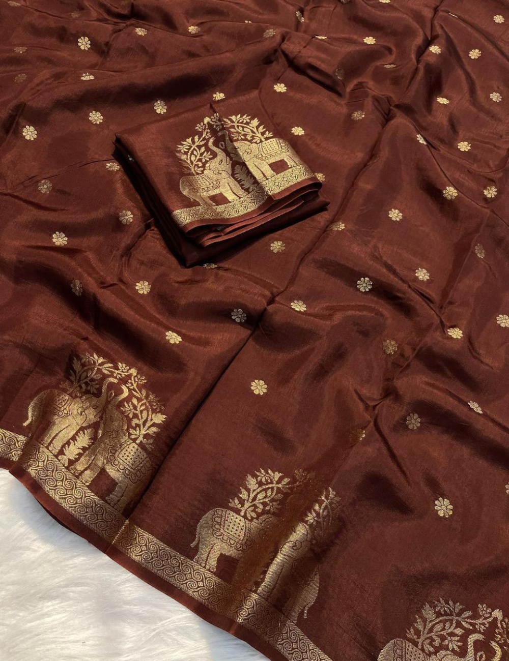 Royal muslin silk saree