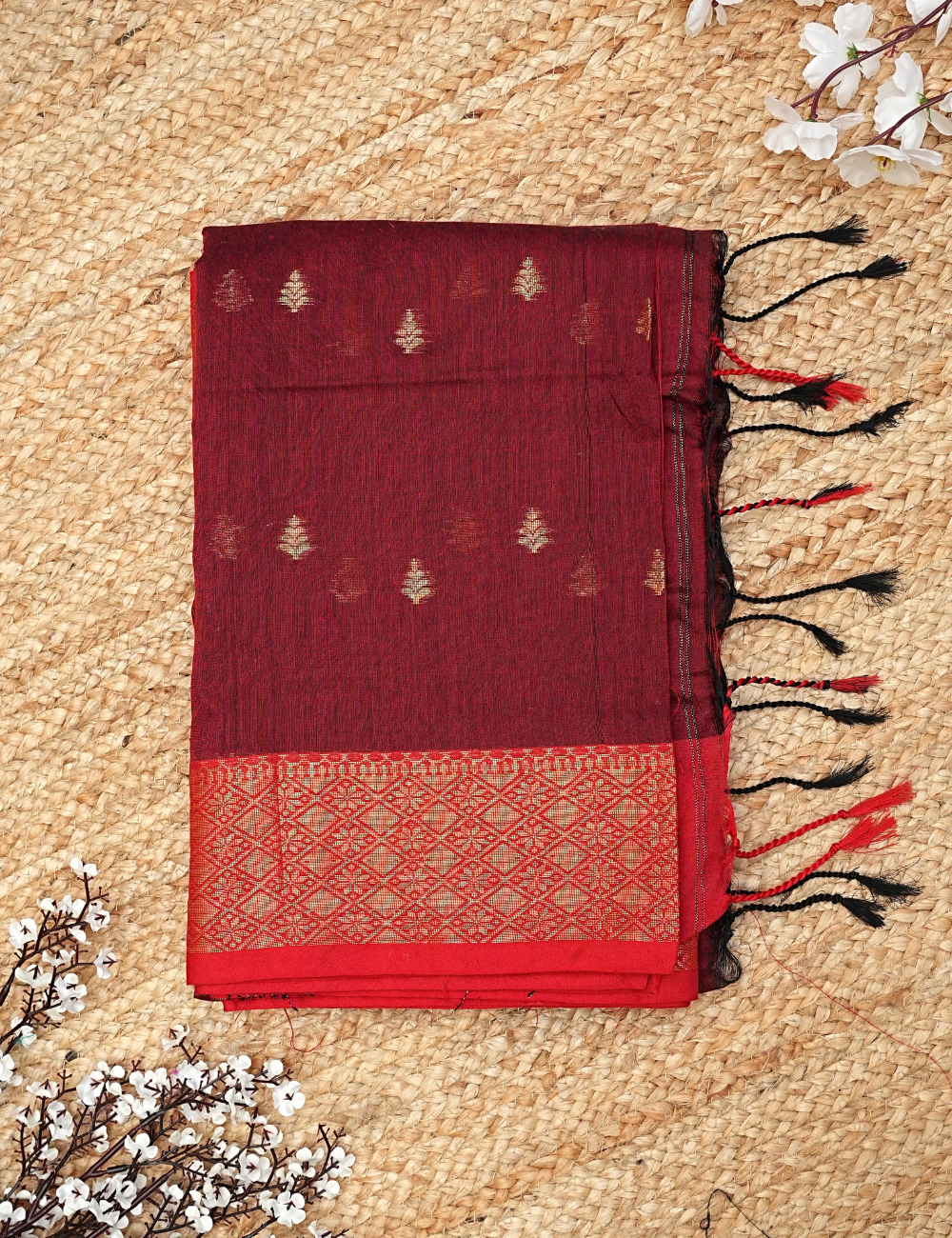 Pure and traditional cotton saree