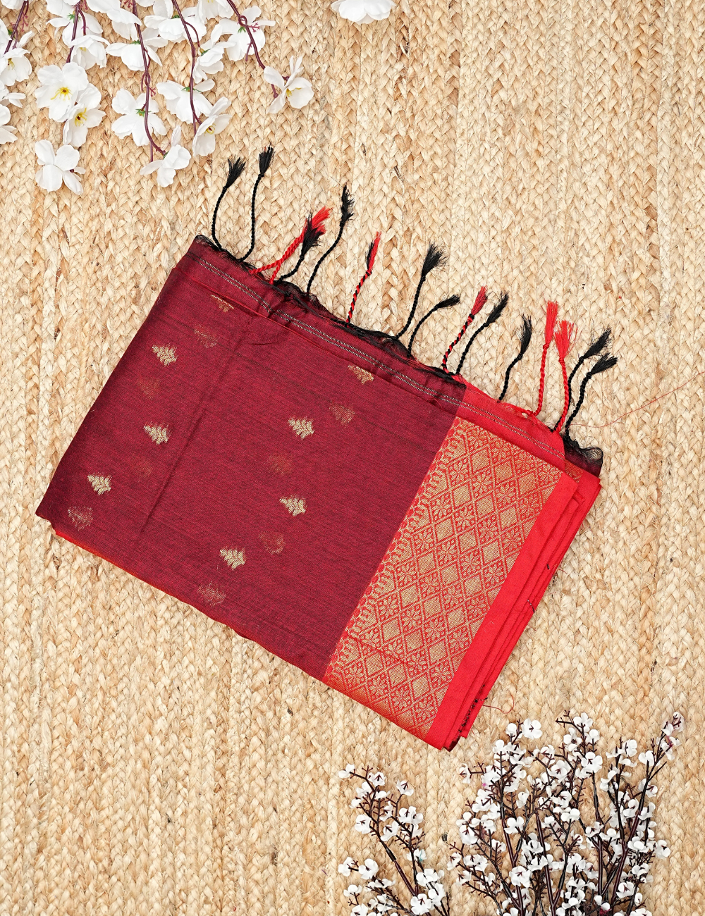 Pure and traditional cotton saree