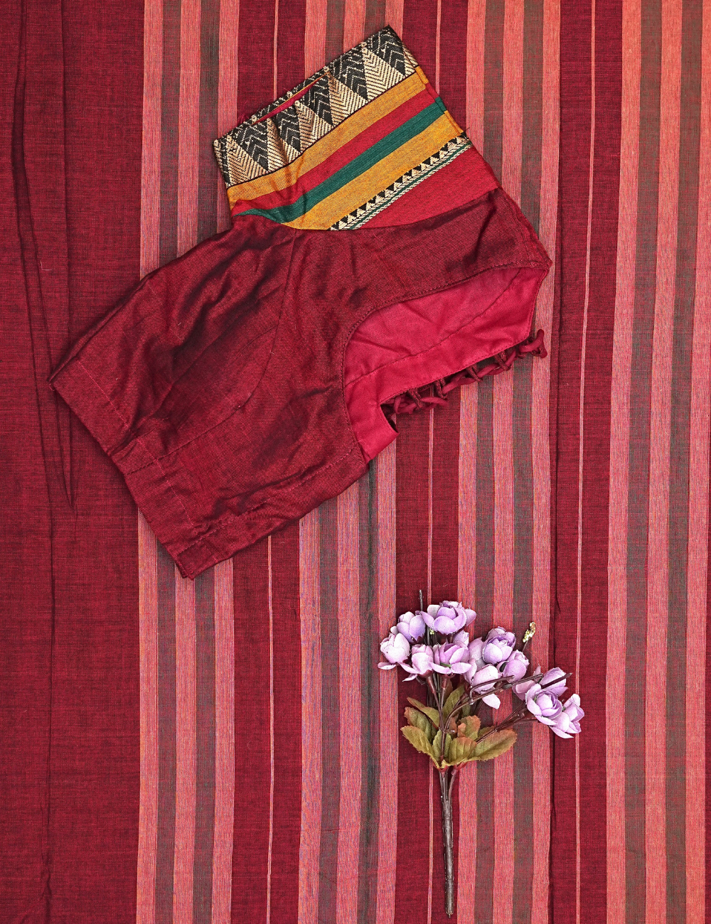 Heritage Striped Premium Narayanpet cotton saree