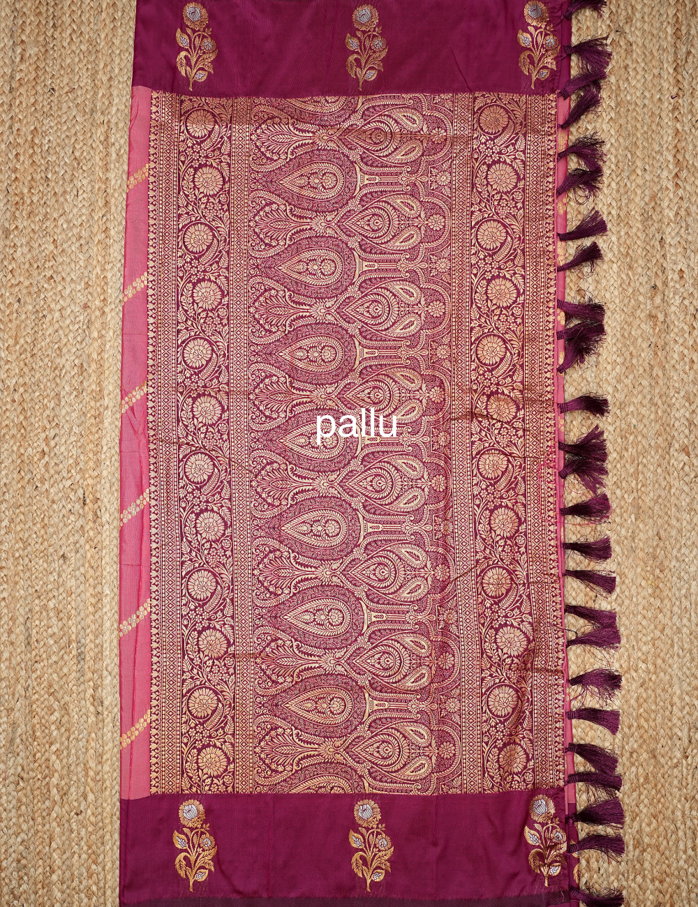 Blush Plum Ira soft silk Saree